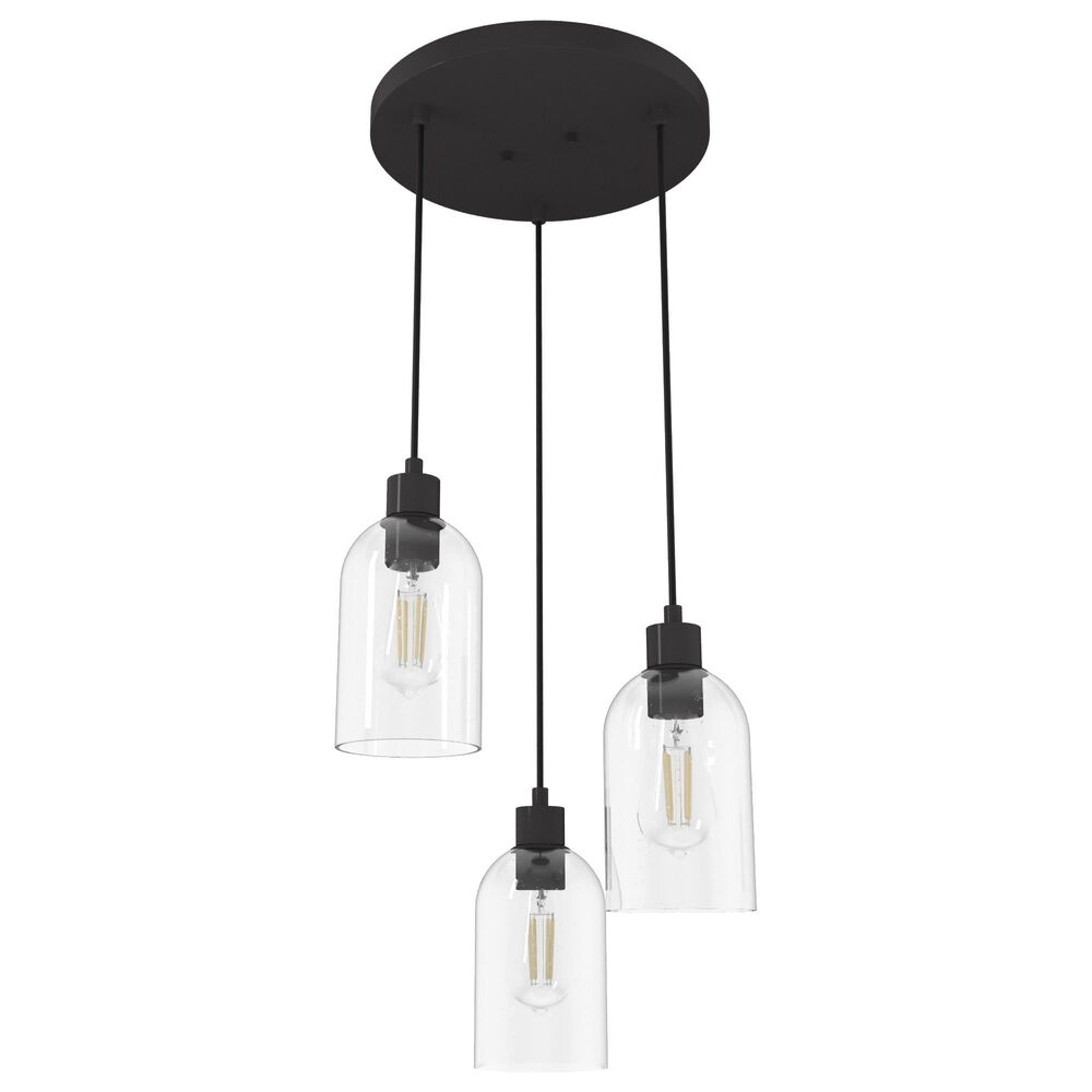 Hunter Lochmeade 3-Light Pendant Cluster in Noble Bronze, , large