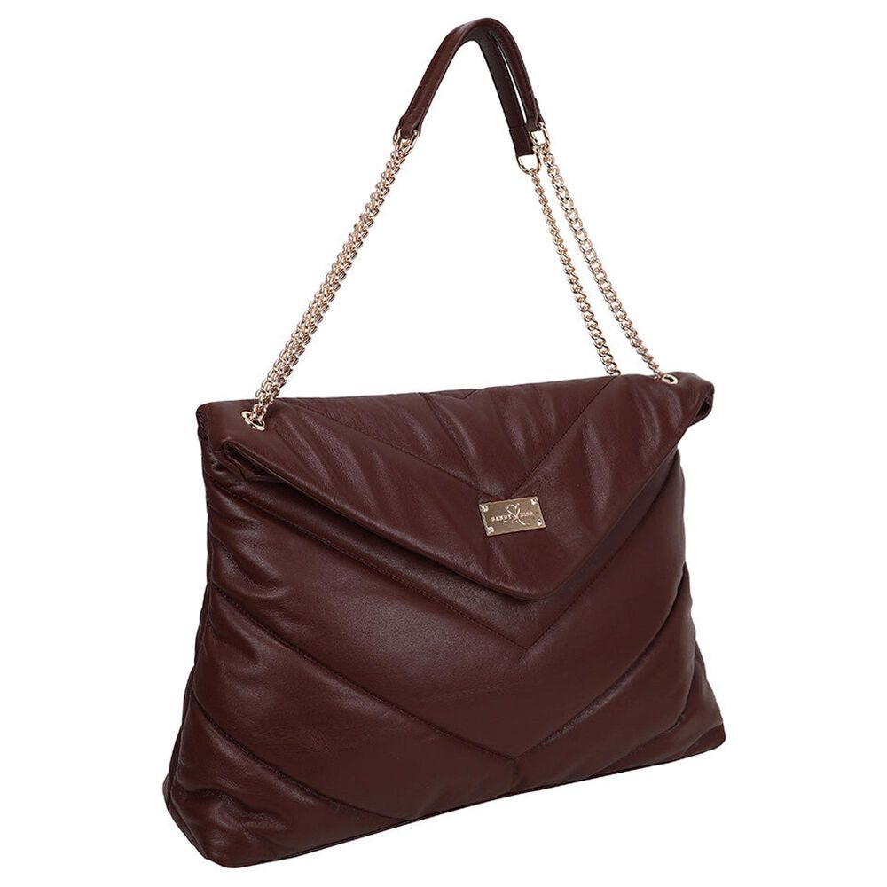 Sandy Lisa Cali Shoulder Bag in Burgundy, , large