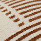 Rizzy Home 14" x 20" Striped Polyester Filled Lumbar Pillow in Natural and Camel, , large