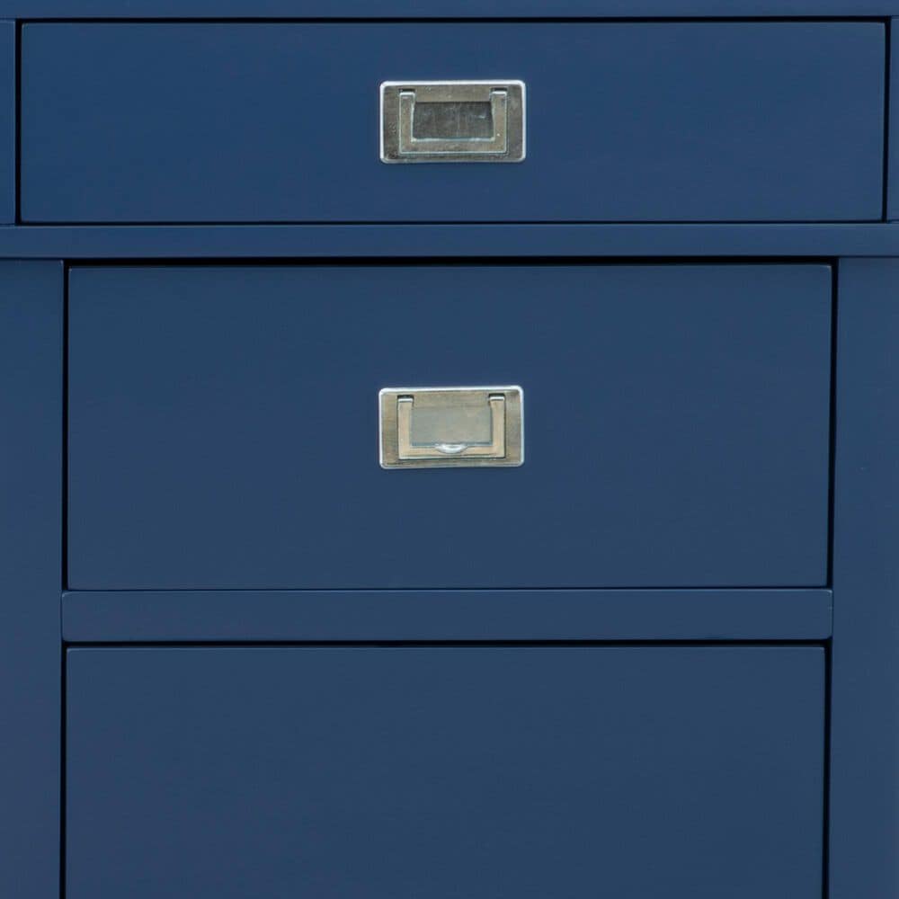 Linon Home Decor Peggy Side Storage Desk in Navy, , large