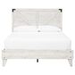 Ashley Shawburn Queen Platform Bed in White and Dark Charcoal Gray, , large