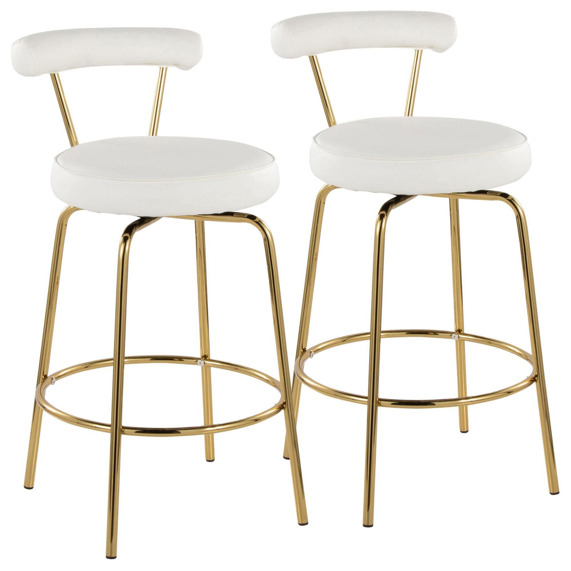 LumiSource Rhonda Swivel Counter Stool