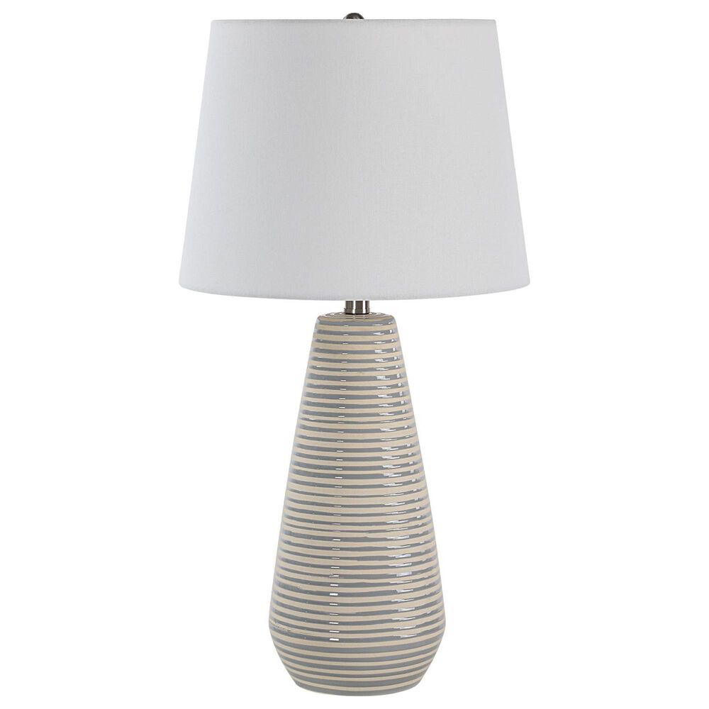 Renwil Pera Table Lamp in Gray and Ivory, , large