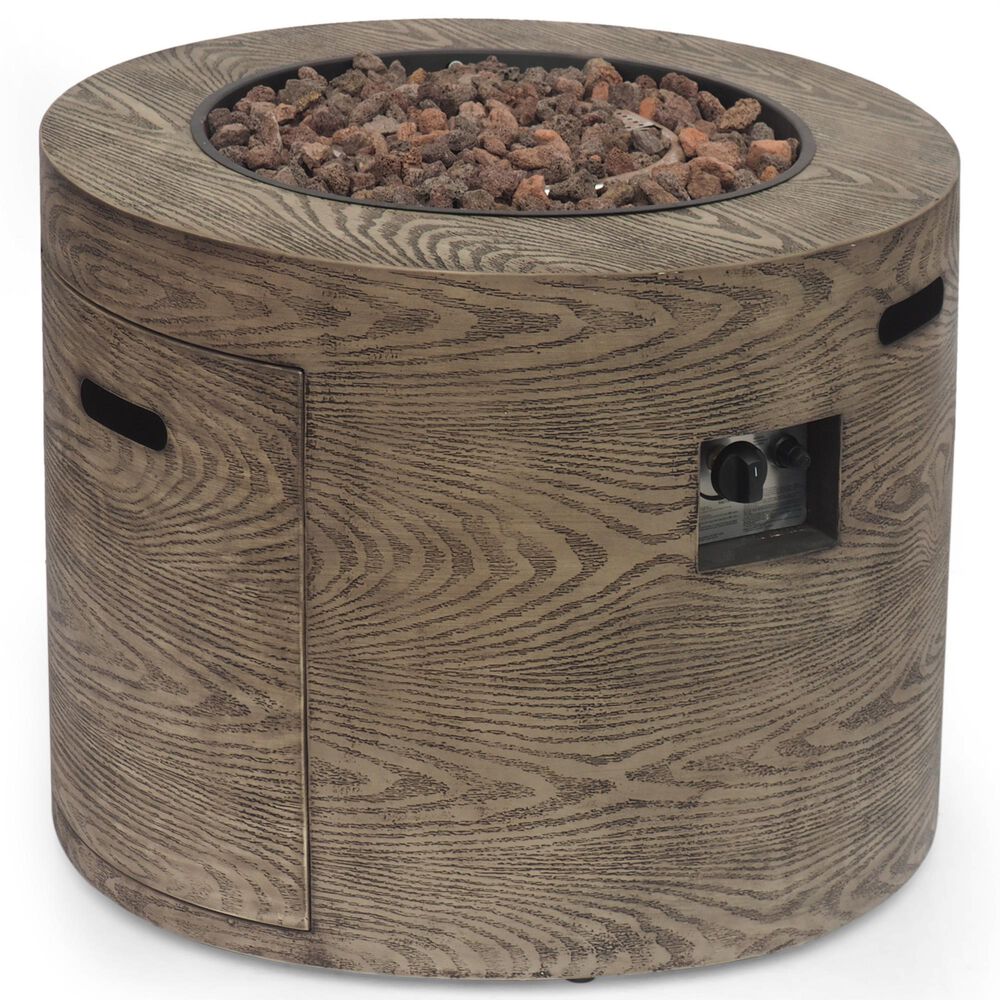 Noble House Senoia 40000 BTU Round Firepit in Brown, , large