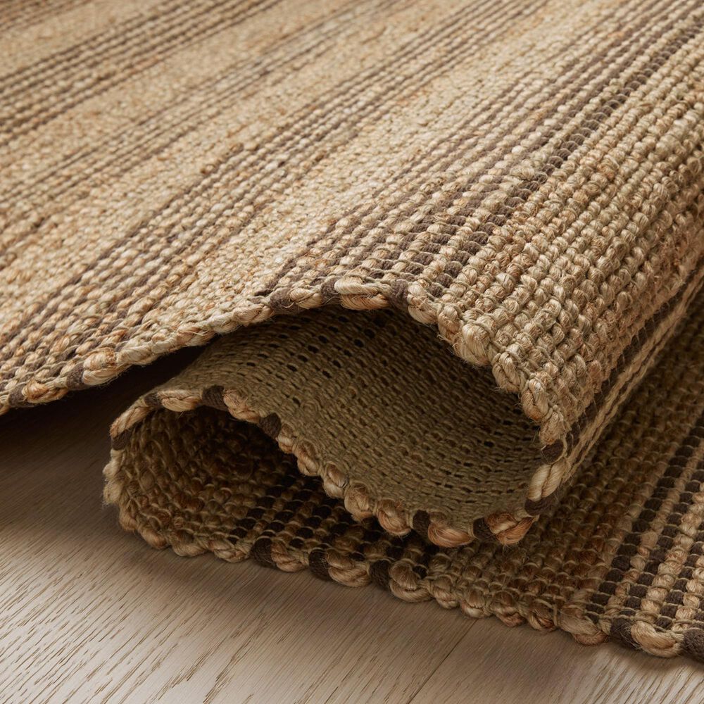 Chris Loves Julia x Loloi Judy 2&#39;6&quot; x 7&#39;6&quot; Natural and Chocolate Runner, , large