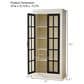 Hearth and Haven 71.2"" Freestanding Glass Door Pantry with Adjustable Shelves in White and Black, , large