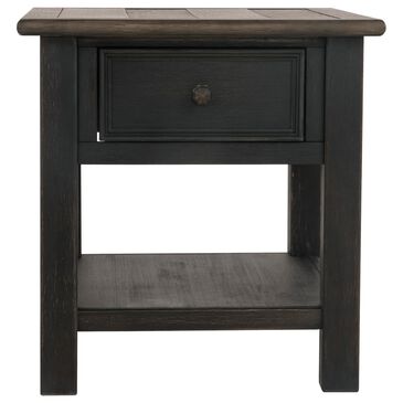 Ashley Tyler Creek Rectangular End Table in Grayish Brown/Black, , large