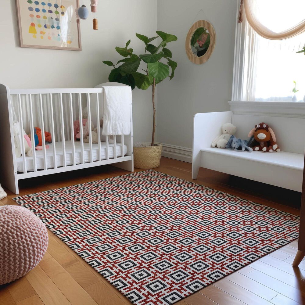 Dalyn Rug Company Marlo 5&#39; x 7&#39;6&quot; Red Indoor/Outdoor Area Rug, , large
