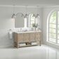 James Martin Vanities Breckenridge 60" Double Bathroom Vanity in Whitewashed Oak with 3 cm Eternal Jasmine Pearl Silestone Top, Rectangular Sinks and FreePower Wireless Charger, , large