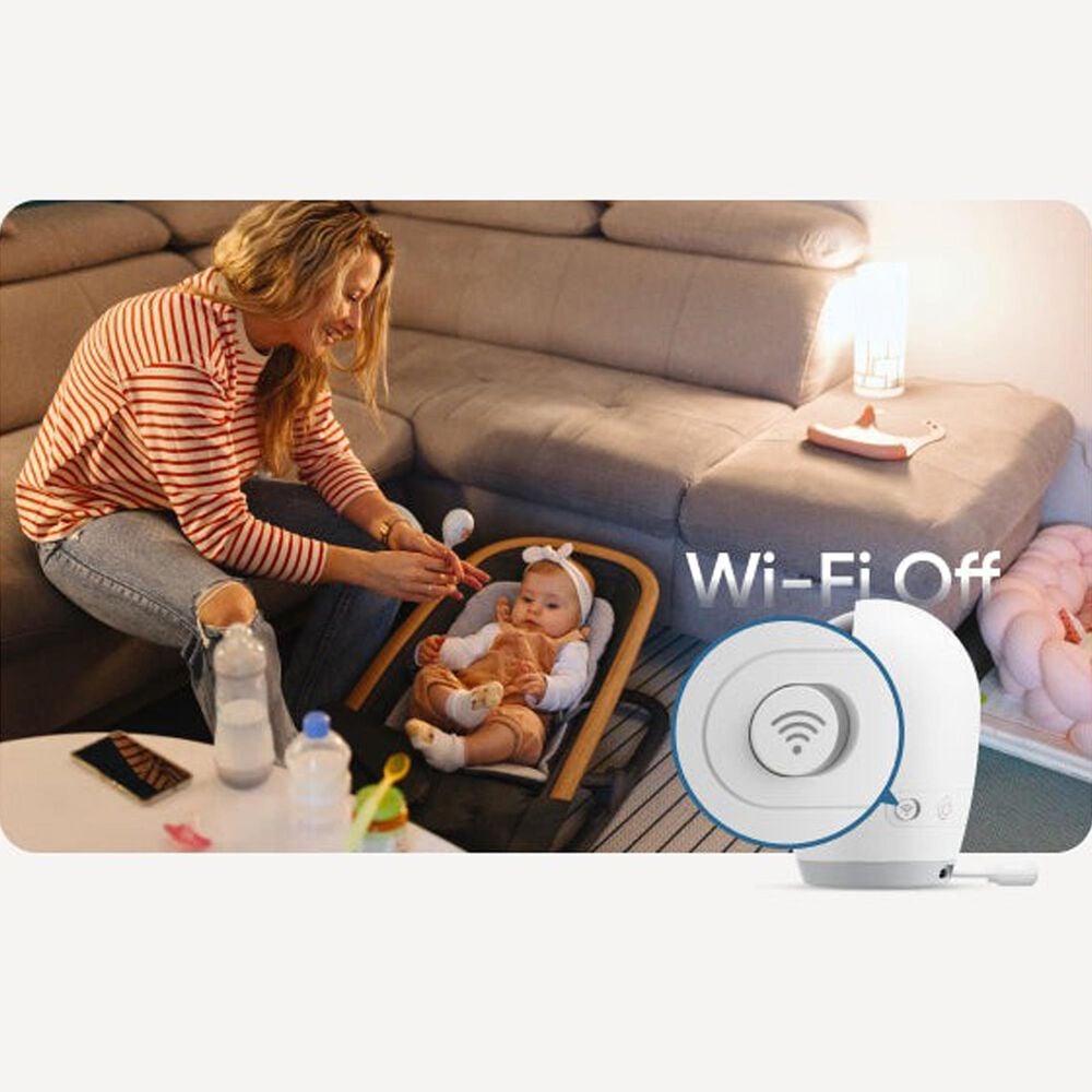 eufy E21 Baby Monitor with 4K Camera and Charging Base in White, , large