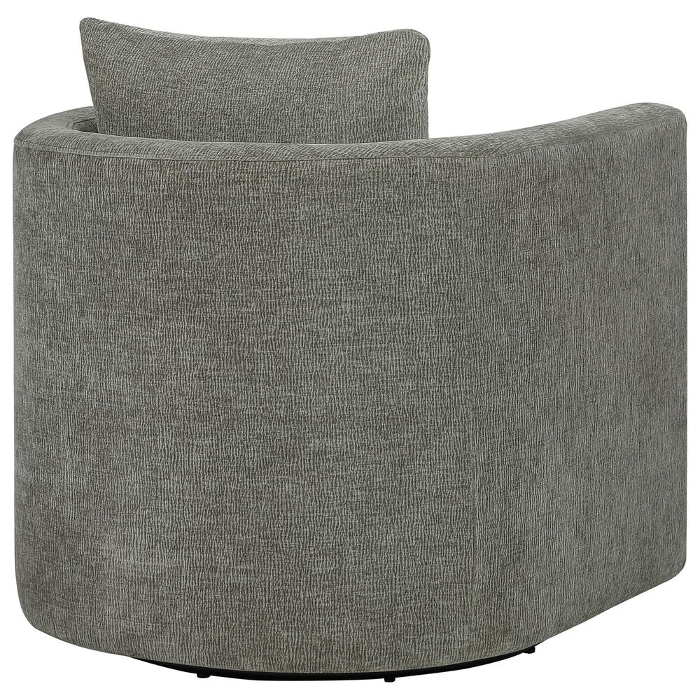Hearth and Haven Sutton Swivel Chair in Gray, , large