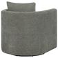Hearth and Haven Sutton Swivel Chair in Gray, , large