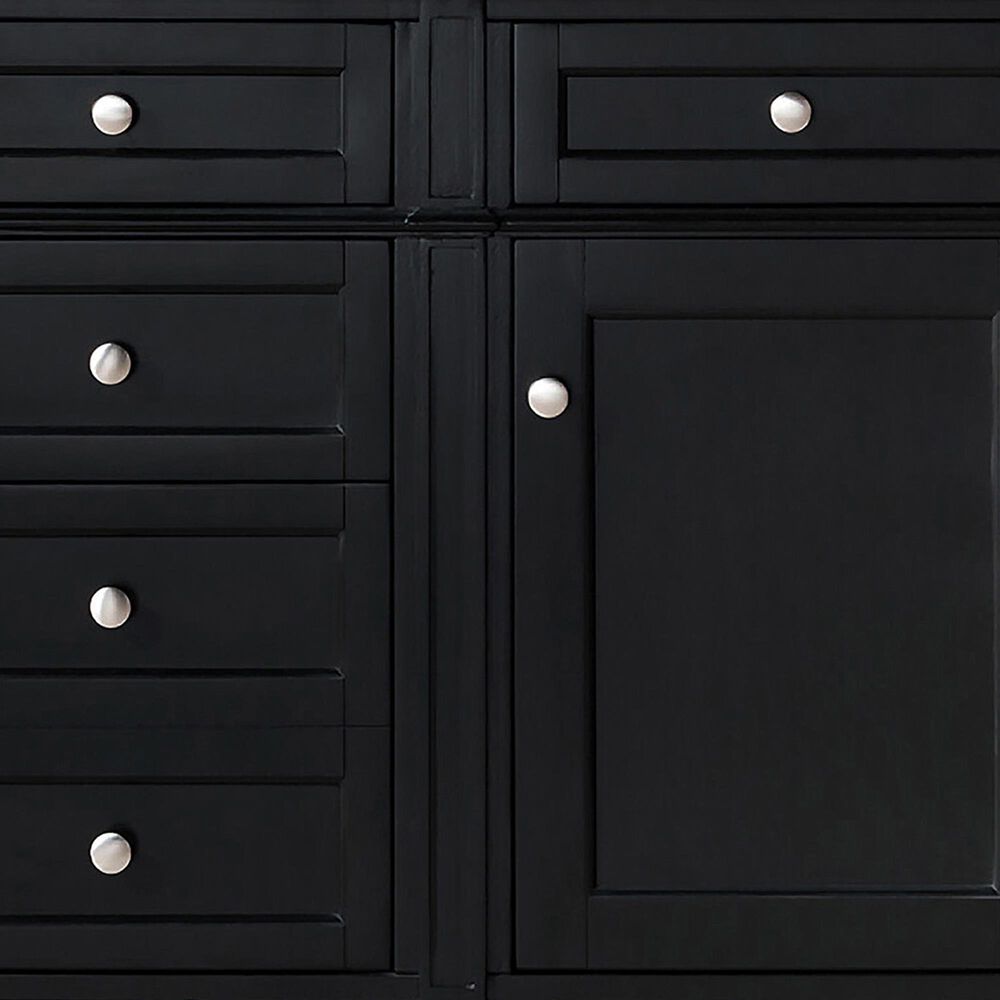 James Martin Vanities Brittany 60&quot; Single Bathroom Vanity in Black Onyx with 3 cm Lime Delight Quartz Top and Rectangular Sink, , large