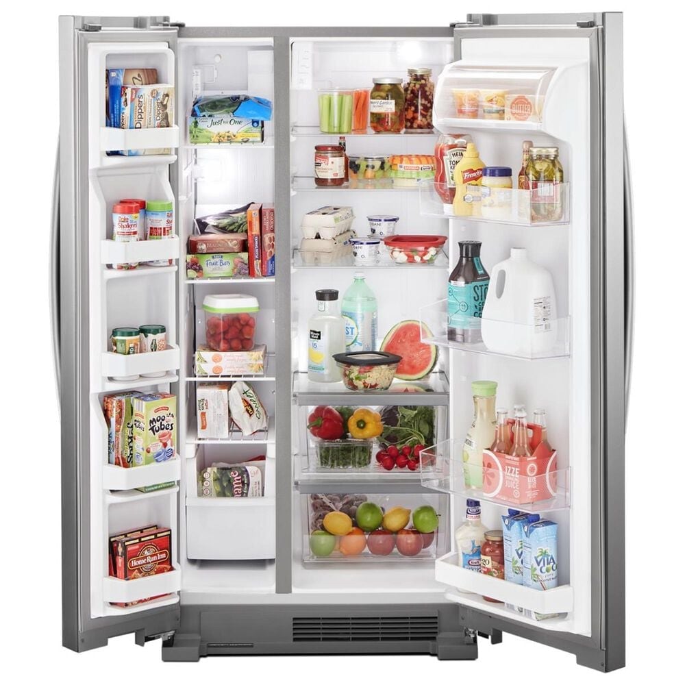 Whirlpool 22 Cu. Ft. Wide Side by Side Refrigerator in Stainless Steel, , large