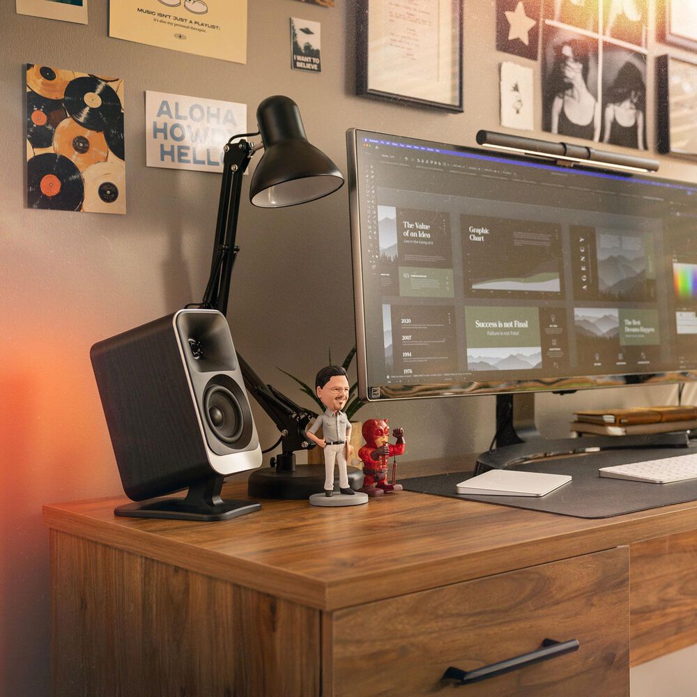 Klipsch ProMedia Lumina Computer Speaker with LED Lighting in Black, , large