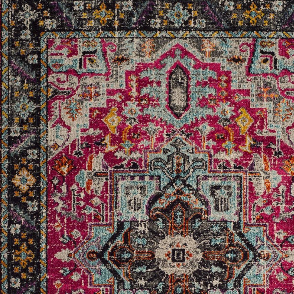 Safavieh Monaco MNC253J-3 3&#39; x 5&#39; Fuchsia/Grey Area Rug, , large