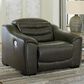 Ashley Center Line Power Recliner in Dark Gray, , large