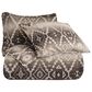 HiEnd Accents Chalet Aztec 3-Piece Super Queen Comforter Set in White and Brown, , large
