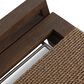 Four Hands Brio Outdoor Chaise Lounge in Ellor Beige and Stained Saddle Brown, , large