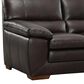 Simon Li Stationary Leather Sofa in Stampede Coffee, , large