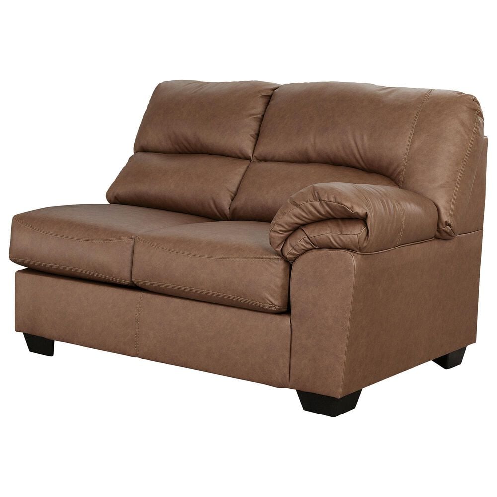Ashley WillowBend 3-Piece Sectional with LAF Sofa in Caramel, , large