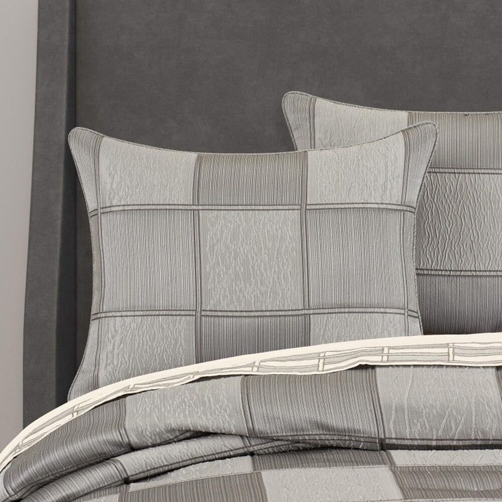 J. Queen New York Brando 4-Piece King Comforter Set in Charcoal, , large