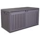 Hearth and Haven Outdoor Deck Box with Side Handles and Lockable Storage Containers in Brown, , large