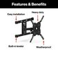 Furrion Aurora 65" Partial-Sun Premier 4K LED - Outdoor Smart TV with Full Motion Mount in Black, , large