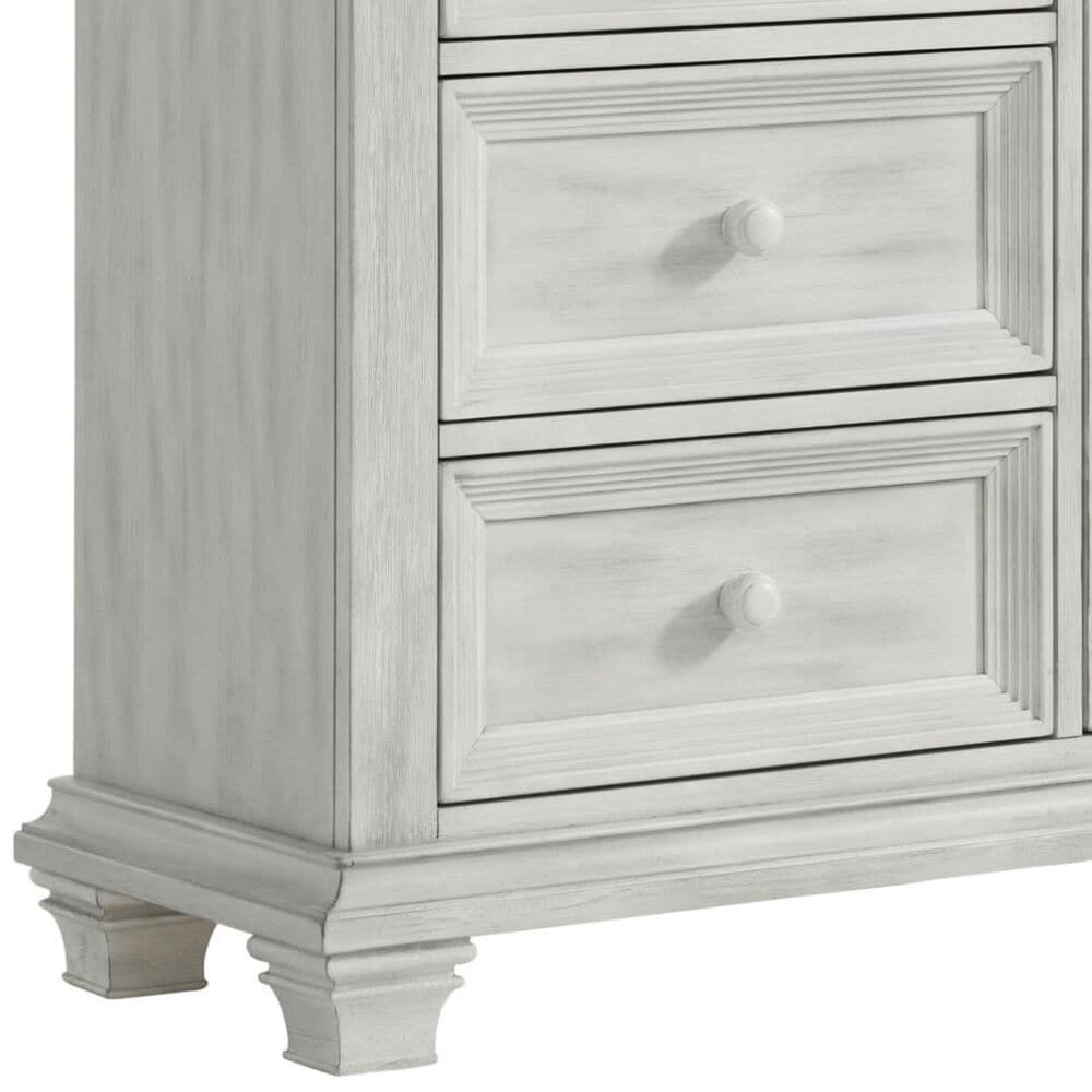 Oxford Baby Weston 4 Drawer 4 Shelf 1 Door Chifferobe in Vintage White, , large