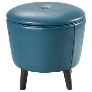 Hampton Park Crosby Storage Ottoman in Blue, , large