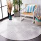 Safavieh Martha Stewart Cyprus Southwestern 6"7" Round Ivory and Grey Area Rug, , large