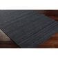 Surya Hickory 5" x 7"6" Charcoal, Black and Gray Area Rug, , large