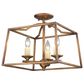 Golden Lighting Athena 3-Light Semi-Flush in Grecian Gold, , large