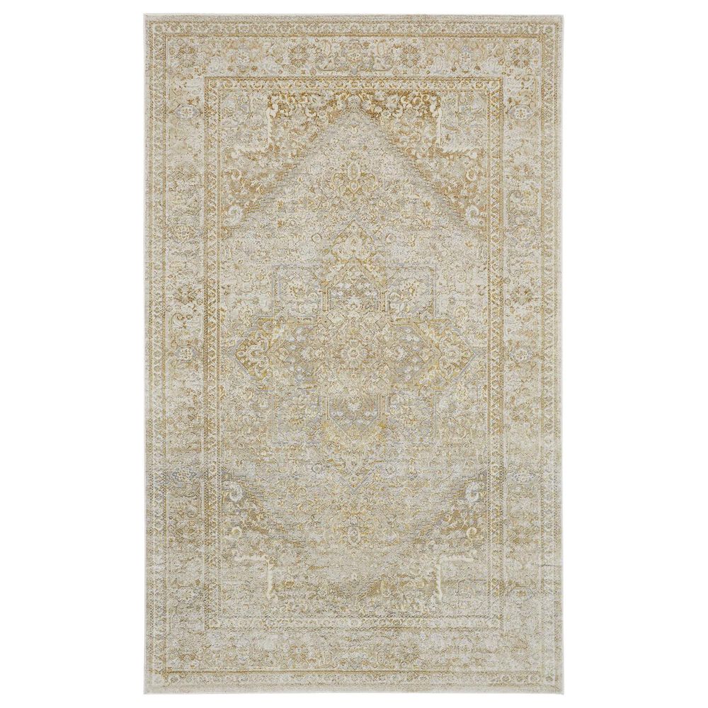 Feizy Aura 10" x 13"2" Brown and Gold Area Rug, , large