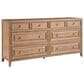 Universal Furniture Weekender 3-Piece King Canopy Bedroom Set in Natural and Sand Dune, , large