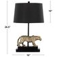 Grandview Gallery Panther Polyresin Table Lamp in Black and Gold, , large