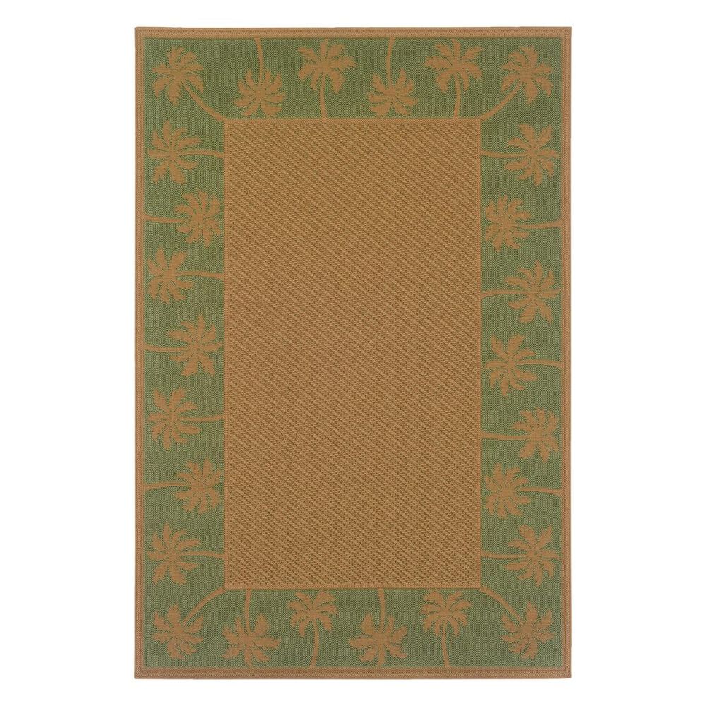 Oriental Weavers Lanai 606F 1"8" x 3"7" Beige/Green Scatter Rug, , large