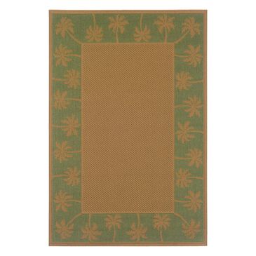 Oriental Weavers Lanai 606F 1"8" x 3"7" Beige/Green Scatter Rug, , large