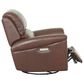 Chateau d"Ax Stationary Leather Sofa and Recliner Set in Red Brown, , large