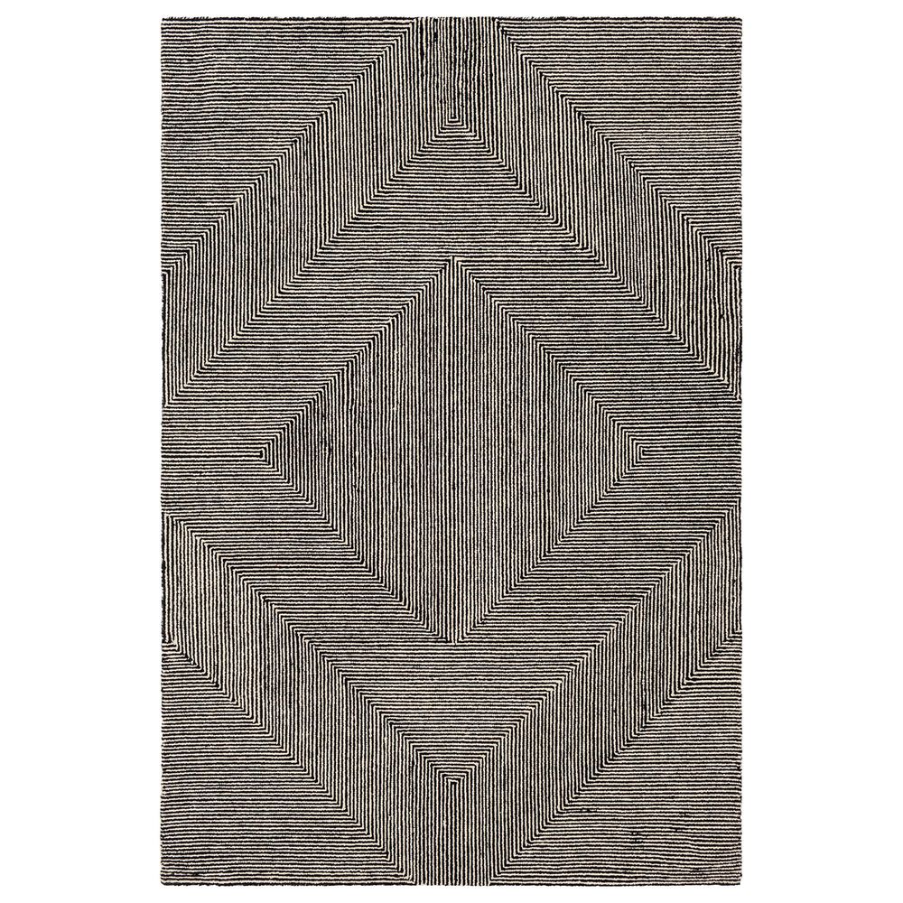 Surya Maroc 9" x 12" Beige and Black Area Rug, , large