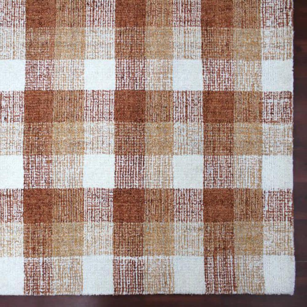 Amer Rugs Tartan 8&#39; x 10&#39; Orange Area Rug, , large