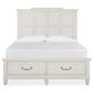 Nicolette Home Willowbrook Queen Storage Bed in Egg Shell White, , large