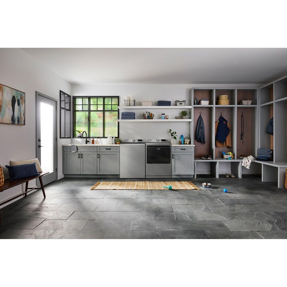 Maytag 5.2 Cu. Ft. Smart Pet Pro Top Load Agitator Washer in Classic SIlver, , large