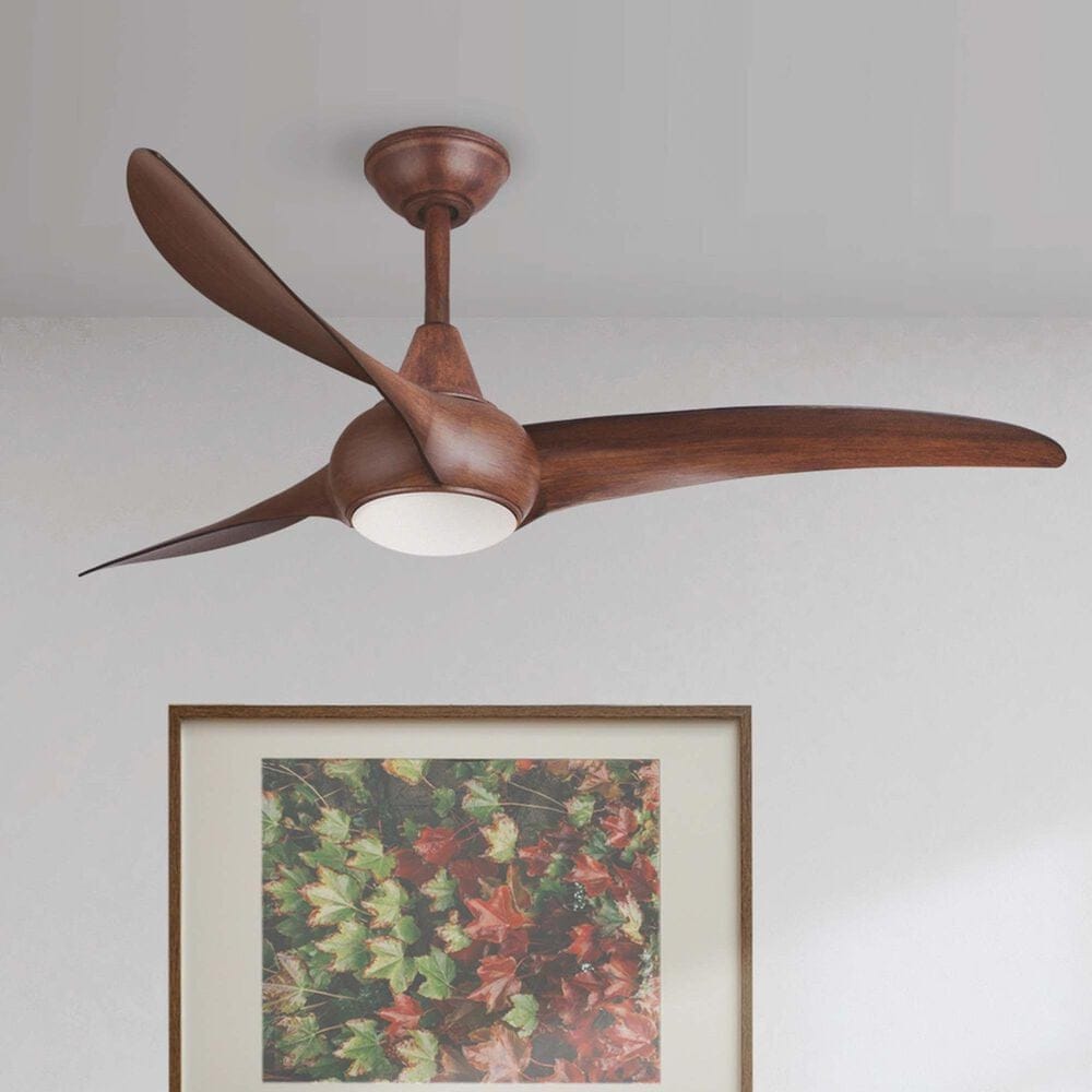 Minka-Aire Light Wave 52" Ceiling Fan with LED Light in Distressed Koa, , large