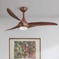 Minka-Aire Light Wave 52" Ceiling Fan with LED Light in Distressed Koa, , large