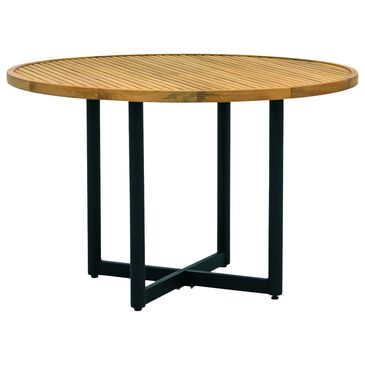 Alfresco Home Jakarta Round Dining Table with Umbrella Hole - Table Only, , large