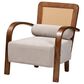Baxton Studio Sage Arm Chair in Light Grey, , large