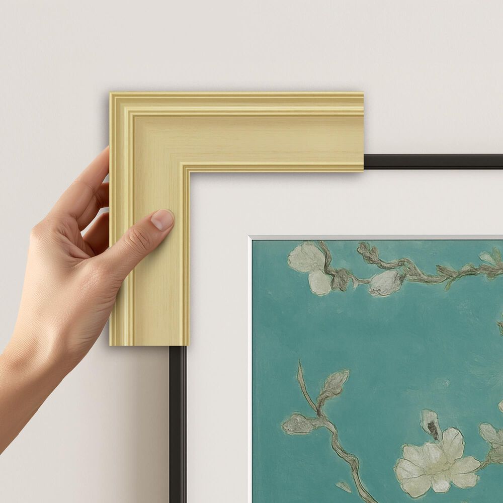 Deco TV Frames Premiere 75" Frame Bezel for Samsung the Frame TV in Antique White, , large
