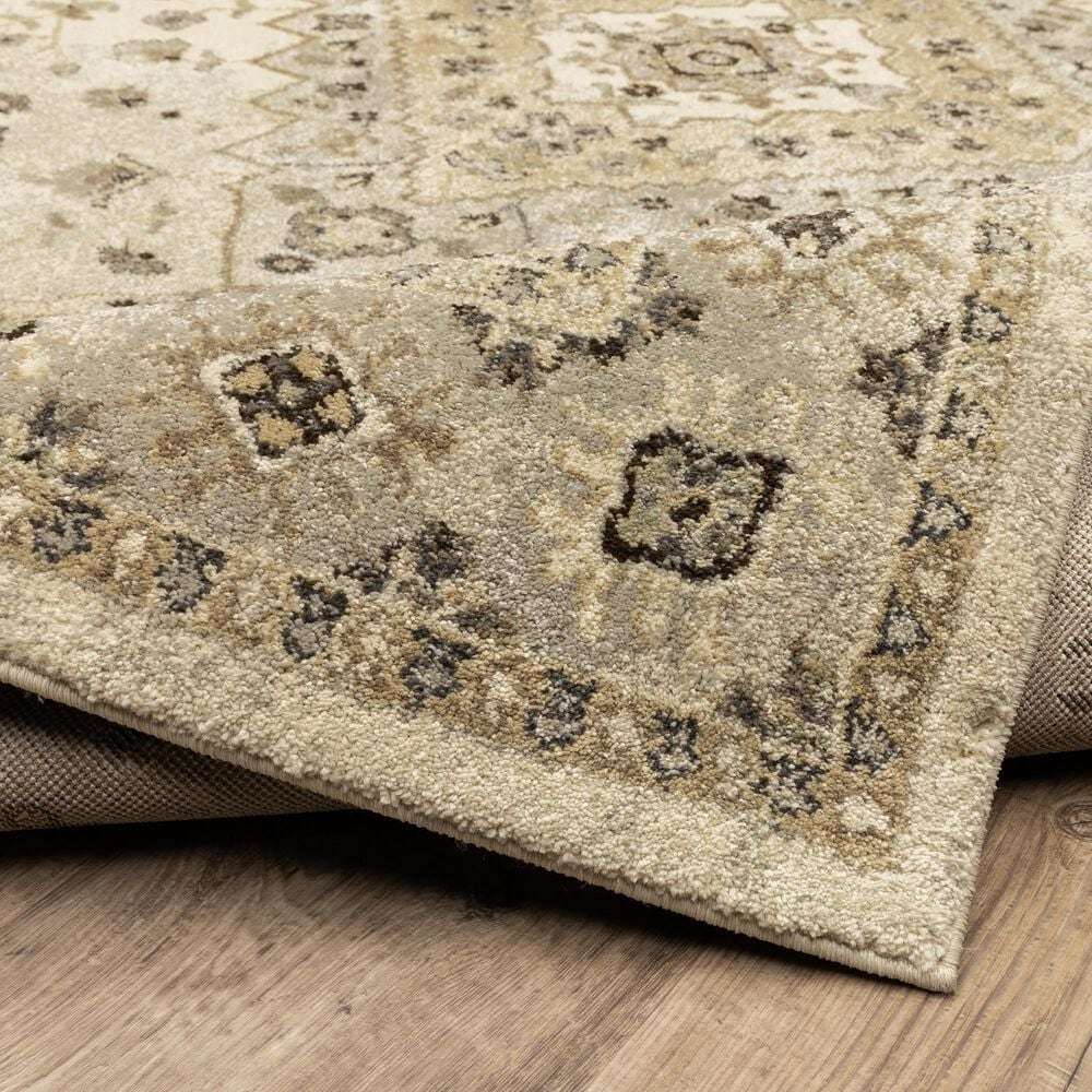 Oriental Weavers Florence Athens 4332X 2&#39;3&quot; x 7&#39;6&quot; Beige Runner, , large