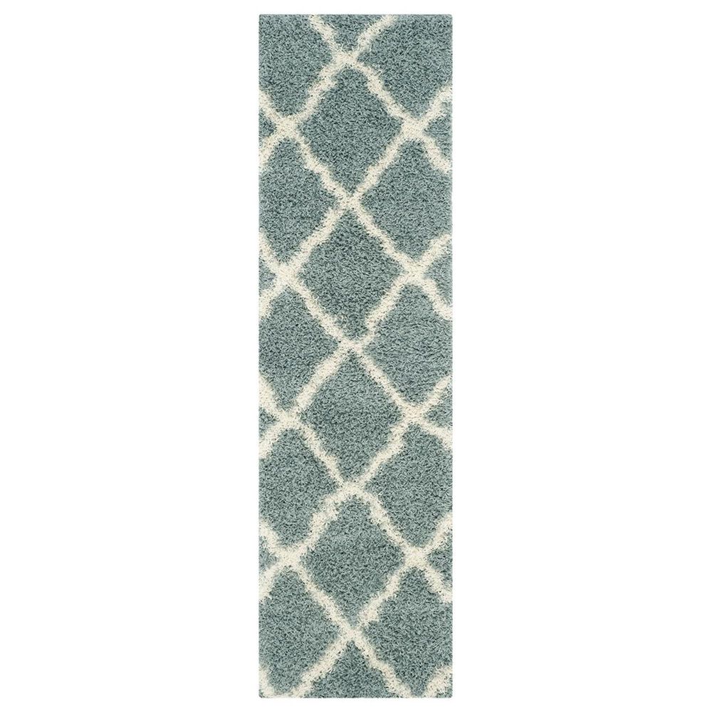 Safavieh Dallas Shag SGD257C-26 2&#39;3&quot; x 6&#39; Seafoam/Ivory Runner, , large